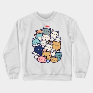 A pile of cats Crewneck Sweatshirt